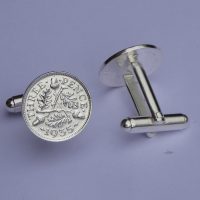 Silver threepence coin cufflinks available in the following years:1931,1932,1933,1934,1935,1936